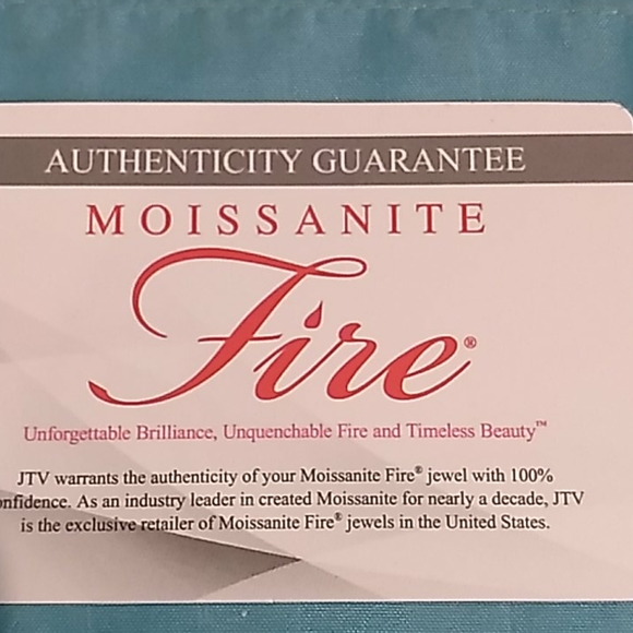 Sterling Silver 5-Stone Moissanite Ring - Picture 7 of 7